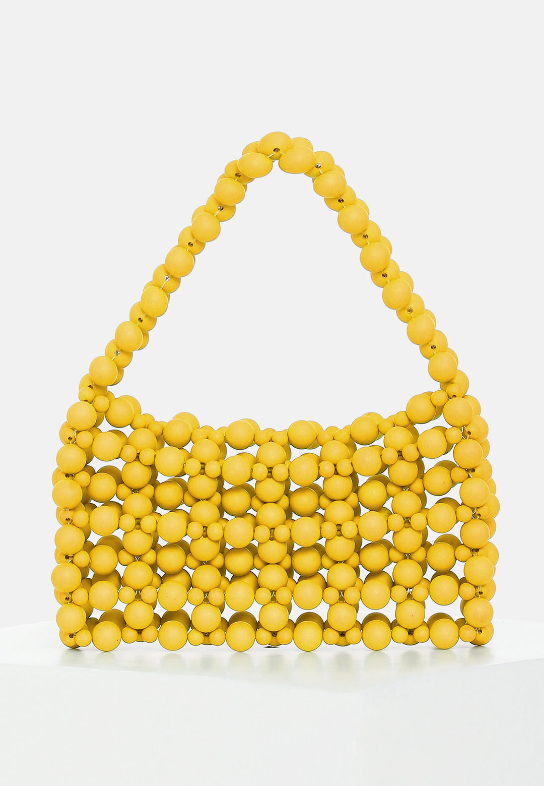 Golden Amber Beaded Mini Bag