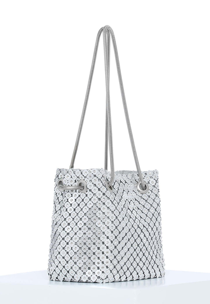 Silver Moon Bucket Bag