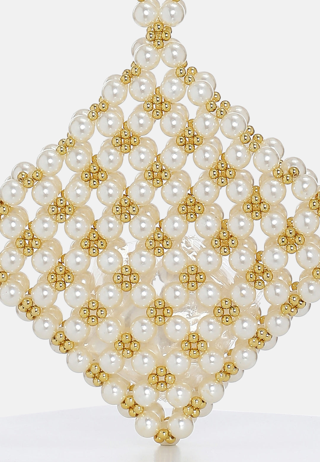 Rhombus Pearl & Gold Bag