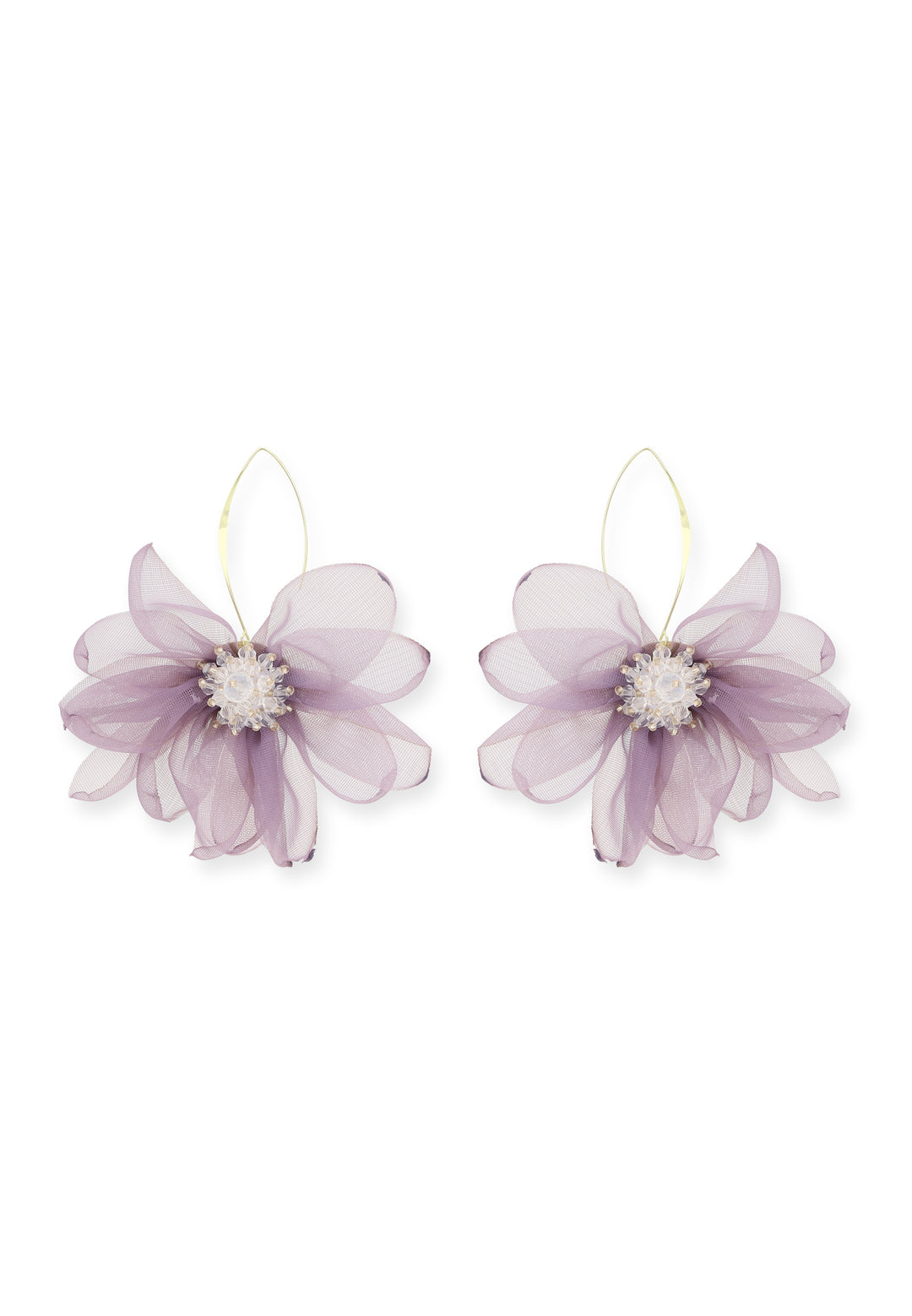 Lily Earrings in Lilac