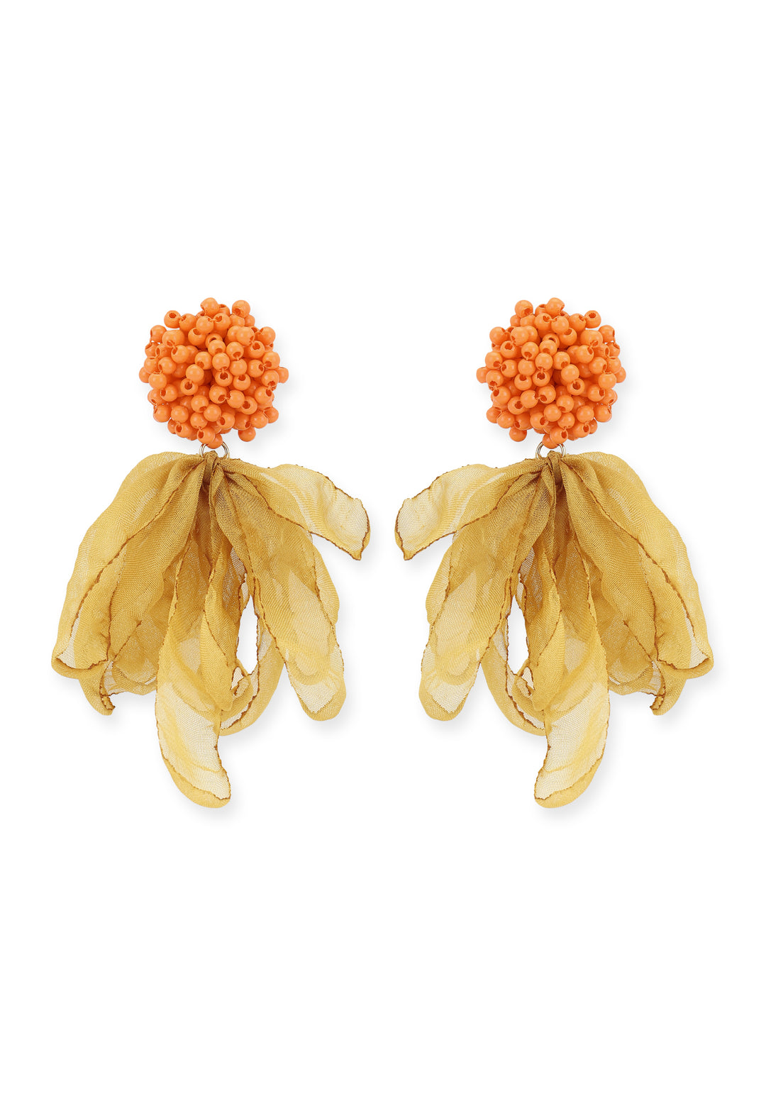 Chrysalis Earrings in Marigold