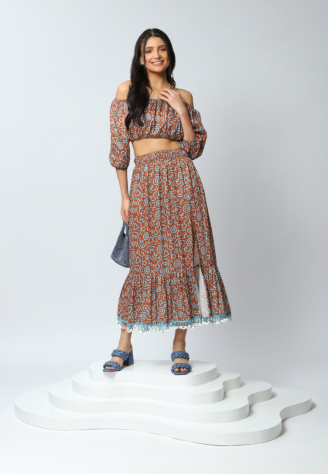 Marrakesh 'Desert Dreams' Midi Skirt
