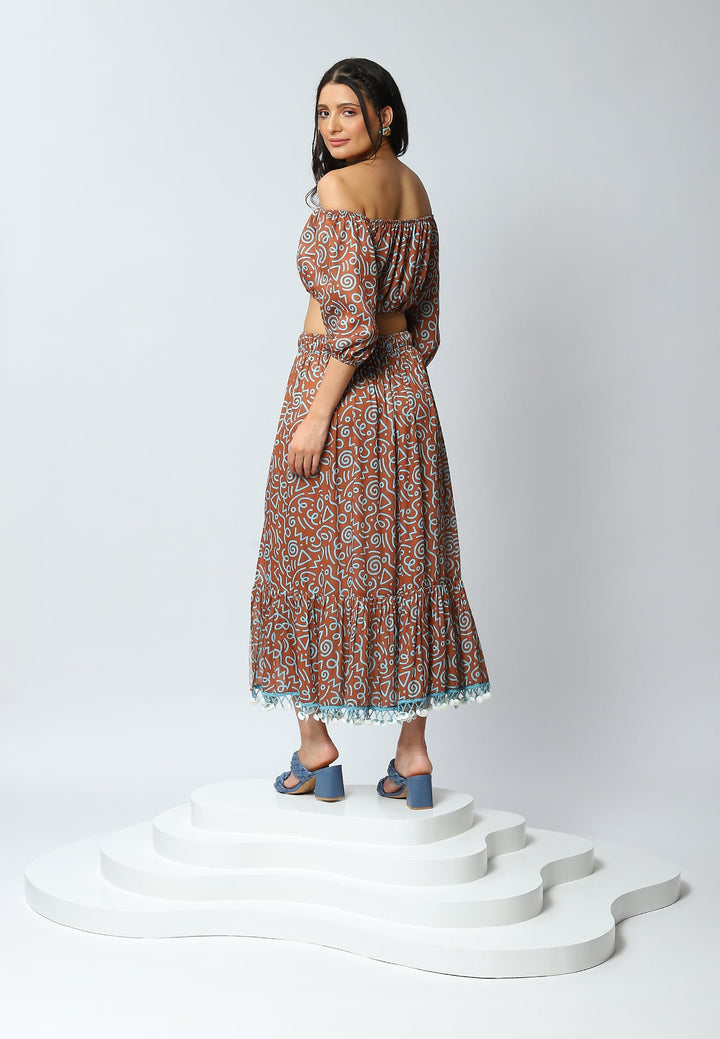 Marrakesh 'Desert Dreams' Midi Skirt