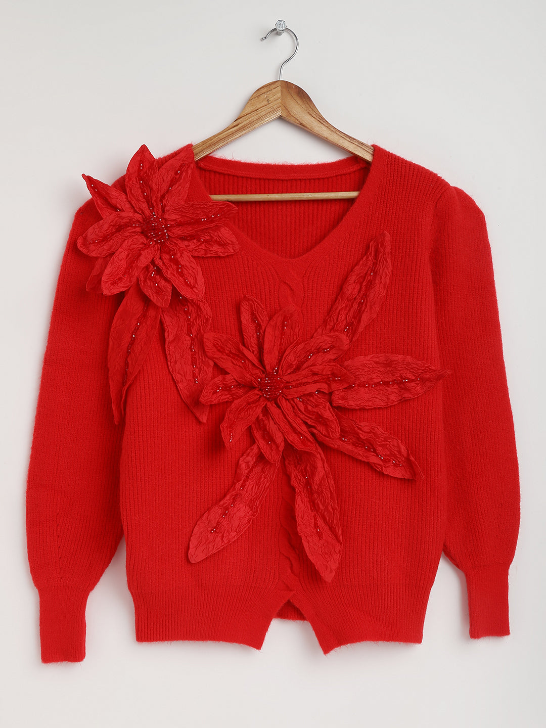 Laura Pullover in Red