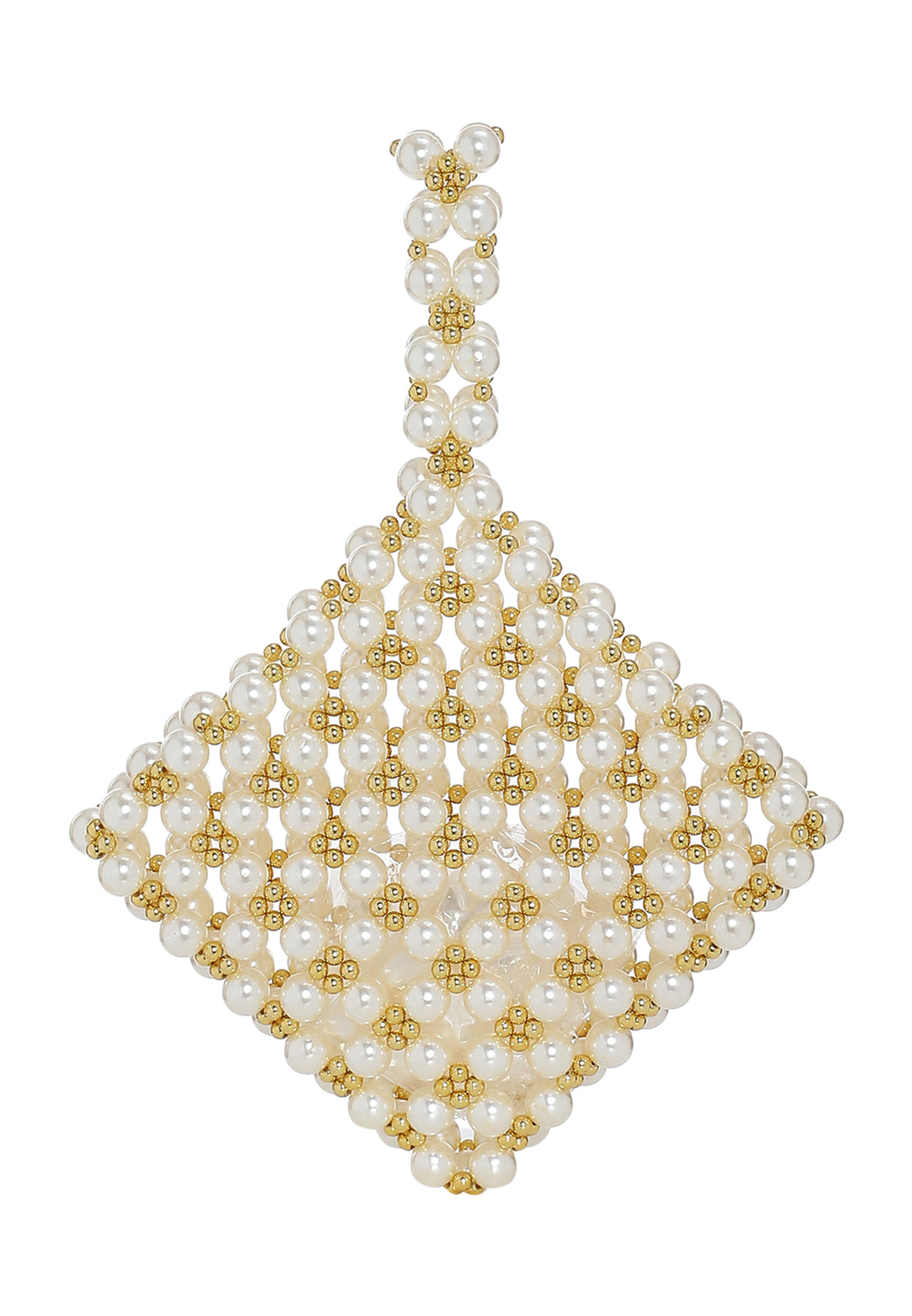 Rhombus Pearl & Gold Bag